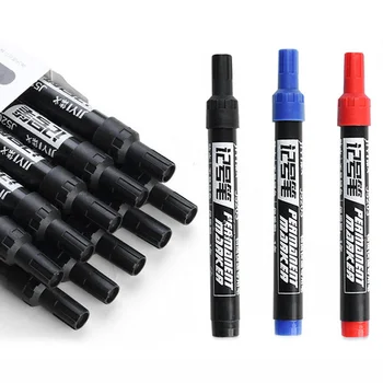Маркер-маркер для черной линии, ручка на масляной основе, водонепроницаемая ручка с большим наконечником, специальный маркер для экспресс-логистики на масляной основе