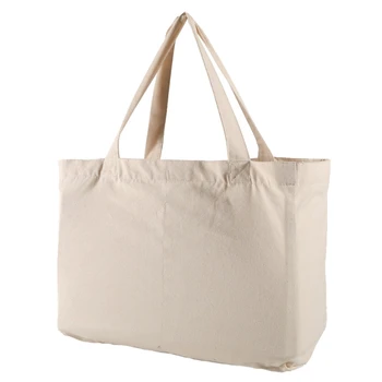 Многоразовая сумка для покупок в продуктовых магазинах, женская сумка из супермаркета, хлопковая сумка через плечо с ручками