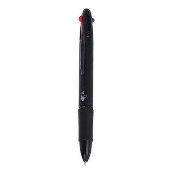 Многоцветная Шариковая ручка 4 в 1 0,7 мм Красная Зеленая Синяя для пополнения школьных канцелярских принадлежностей JIAN