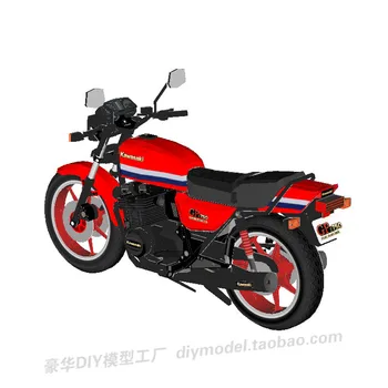 Мотоцикл Kawasaki GPz750 Archie Magic 3D Бумажная модель, игрушка-головоломка ручной работы, Фигурка, Украшение