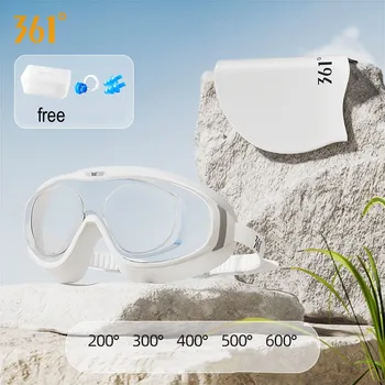 Мужские Женские Оптические очки для плавания, кепка для дайвинга, пляжные очки с защитой от запотевания, УФ-защита, водонепроницаемые силиконовые очки для плавания при близорукости