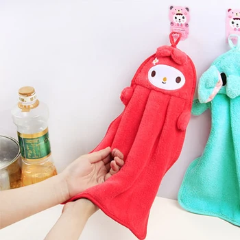 Мультяшное животное, подвесное купальное полотенце для детской ванной, детское полотенце для рук, детские банные полотенца, мягкий плюш для малышей