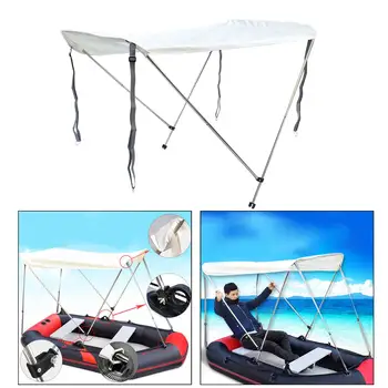 Надувная палатка для рыбацкой лодки, каяк, тент для лодки, яхты, навес, тент для 3-4 человек, топы для лодок