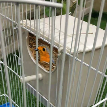 Наружный Ветрозащитный и непромокаемый пластиковый ящик для птичьих гнезд Гнездовой домик для разведения попугаев Коробка для спаривания Подвесного типа Птичья клетка