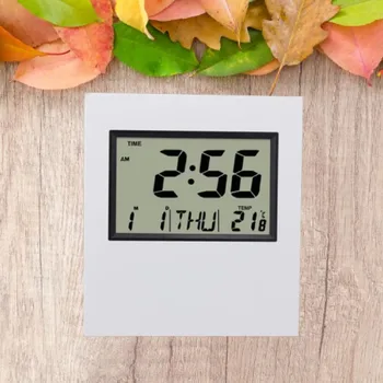 Настенные часы Цифровые электрические Большого размера, очень большого размера для гостиной, кухни, температурного термометра, календаря, домашнего декора, батареи