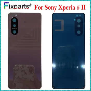 Новинка для Sony Xperia 5 II Задняя крышка батарейного отсека Замена стеклянной крышки для Sony Xperia 5 II X5 II Корпус дверцы крышки батарейного отсека