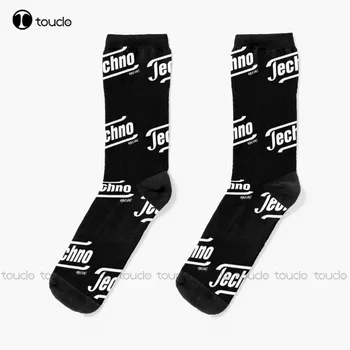 Новые носки-мемы в стиле Techno Tempo, Носки для мальчиков, Персонализированные Носки для взрослых унисекс на заказ, популярные Подарки