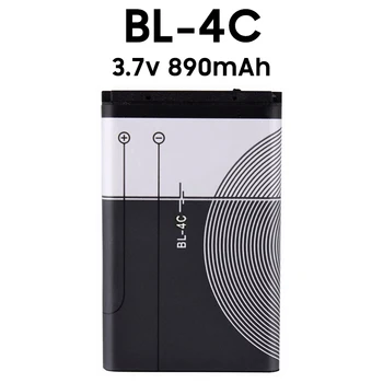 Новый BL-4C 3,7 В 890 мАч Литий-полимерный Аккумулятор для телефона BL4C BL 4C Для Nokia 6100 6125 6136 6170 6300 6301 6102i 6170 7705 7200 7270