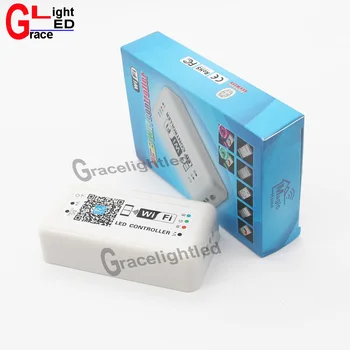 НОВЫЙ СВЕТОДИОДНЫЙ WIFI RGB Контроллер DC12-24V 12A МИНИ WIFI СВЕТОДИОДНЫЙ Контроллер, умный RGB Диммер для iPhone и Android