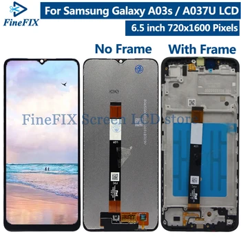 Оригинал для Samsung Galaxy A03s LCD A037U, дисплей с рамкой, сенсорный экран, Дигитайзер Для Samsung A037U Display