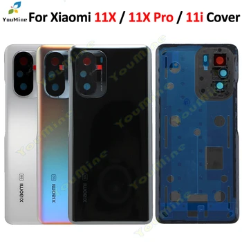 Оригинал для Xiaomi mi 11x pro 11i Задняя Крышка Батарейного отсека Задняя Дверца корпуса + Объектив камеры Для xiaomi 11x 11i задняя крышка корпуса