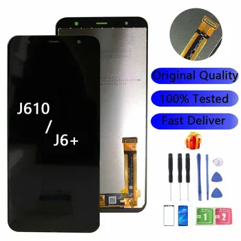 Оригинальный J610F ЖК-дисплей Для Samsung J6 + 2018 J610 SM-J610F J610FN ЖК-дисплей С Сенсорным Экраном Дигитайзер В Сборе Для J6 Plus ЖК-экран