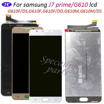 Отрегулируйте Замену ЖК-дисплея Digitizer Для Samsung Galaxy J7 Prime G610 G610F On7 2016 G6100 Дисплей С Сенсорным Экраном В Сборе С Двойным отверстием