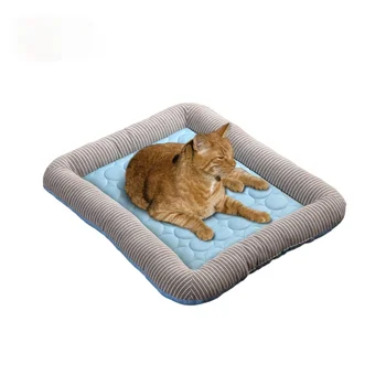 Охлаждающий Коврик Для Собак Pet Ice Pad Плюшевый Матрас Pet Cool Mat Bed Cat Summer Сохраняет Прохладу Ледяным Шелком Охлаждающий Коврик для Собак