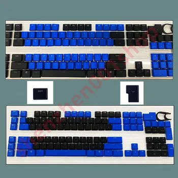 Полный набор 109шт + 2шт клавишных колпачков для Logitech G813 G913 G815 G915 версии для США и Великобритании Синий и черный цвета сочетаются друг с другом