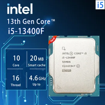 Процессор Intel Core i5 13400F CPU Новый процессор i5-13400F 2,5 ГГц 10-ядерный 16-потоковый 65 Вт LGA 1700