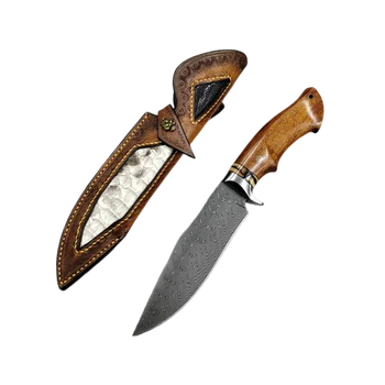 Прямой дамасский нож для выживания на открытом воздухе, нож для самообороны для рыбалки, кемпинга, коллекции Rosewood, нож с фиксированным лезвием