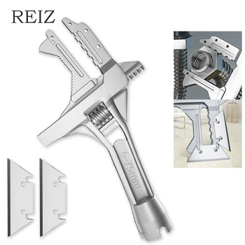Разводной ключ REIZ, гаечные ключи с храповым механизмом, трубные ключи, универсальные винтовые гайки, Многофункциональный ручной инструмент для ремонта домашней сантехники