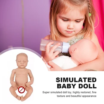Силиконовая Кукла Reborn Baby Doll Мягкая Кукла С Ручной Росписью, Учебные Пособия, Эластичная Кукла Для Моделирования 3D-Фотографии, Гладкая для Детских Подарков