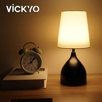 Современная настольная лампа VICKYO Светодиодные настольные лампы с сенсорным выключателем Прикроватный ночник для гостиной спальни кабинета Освещение Украшения