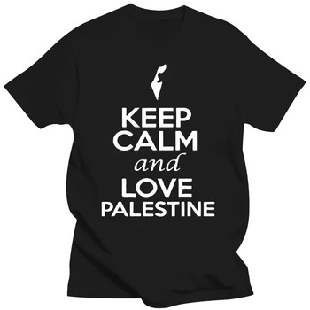 Сохраняй спокойствие и люби страну Палестина, патриотическая новинка, футболка для взрослых, футболка