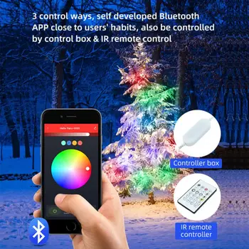 Умные Светодиодные Лампочки Струнные Фонари 5/10 м 25/50 Светодиодный RGB Dreamcolor Music USB Strip Light Ночник Smart Life APP Дистанционное Управление