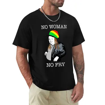 Футболка Paddy Losty - No Woman No Fry, быстросохнущая футболка, футболки для любителей спорта, великолепная футболка, мужские графические футболки с аниме