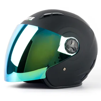 Шлем для мотокросса с открытым лицом, для верховой езды Cascos Motos, Устойчивый Защитный Шлем для мотоцикла, двигателя скутера, блокировки лобового стекла, шлем